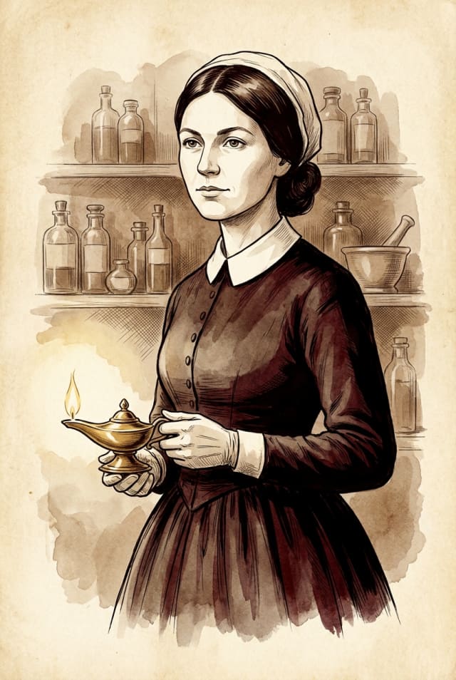 Portrait illustre de Florence Nightingale