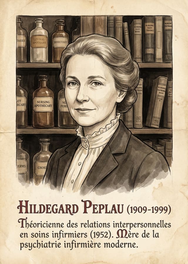 Portrait illustre de Hildegard Peplau