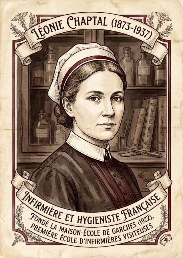 Portrait illustre de Leonie Chaptal