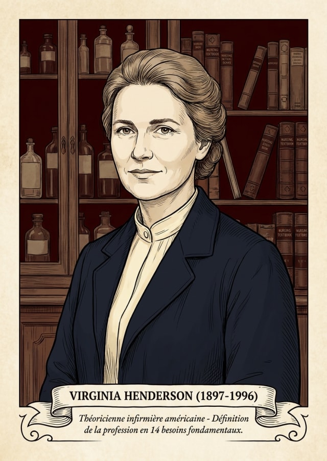 Portrait illustre de Virginia Henderson