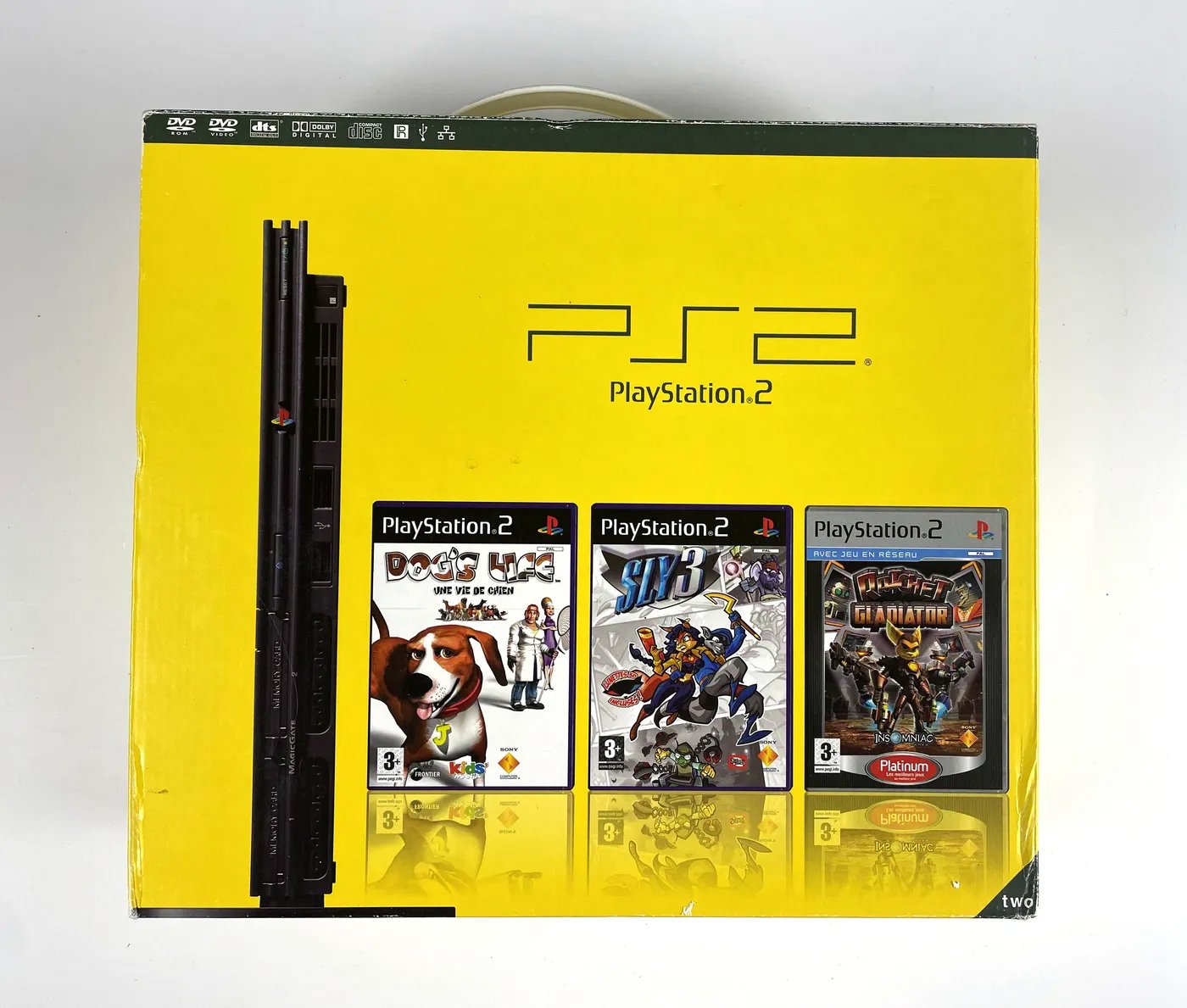 PlayStation 2 PS2 Triple Game Pack Console