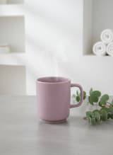 Minimalist Purple Ceramic Coffee Mug - Premium Handcrafted Tea Cup — view 1