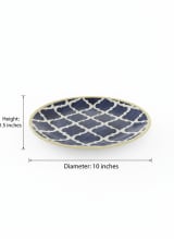 Midnight Moroccan Ceramic Dinner Plates - Set of 2 — view 4