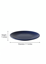 Midnight Blue Ceramic Snacks Plates - Set of 2 — view 3