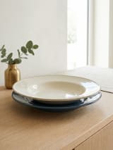 Ivory Glossy Ceramic Pasta Plate - 10 inch — view 8