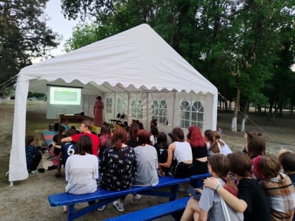 Музей в гостях у детей лагеря «Солнышко»