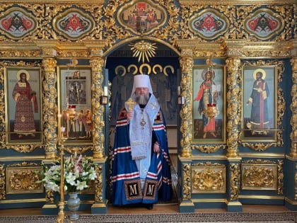 Митрополит Ростовский и Новочеркасский Меркурий совершил молебен в домовом храме в честь иконы Божией Матери «Знамение» Архиерейского подворья г. Ростова-на-Дону