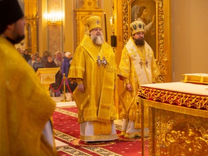 В Неделю 23-ю по Пятидесятнице Глава Донской митрополии совершил Божественную литургию в Ростовском кафедральном соборе