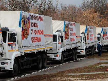 Доставка гуманитарной помощи на Донбасс и Украину организована централизованно