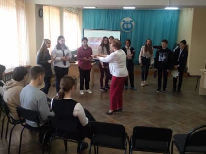 Мастер-класс для ребят из Таганрогской школы «Одаренный учитель + одаренный ученик».