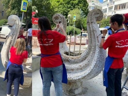 К реставрации ростовского фонтана «Лиры» подключились волонтёры МТС