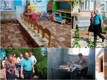 Виктор Гуснай проверил ход выполнения ремонта