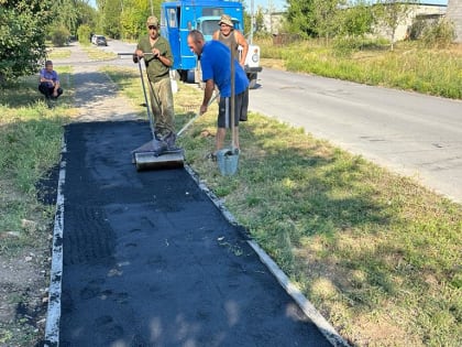 В Миллерово восстановлен тротуар, разрушенный в ходе ремонтных работ