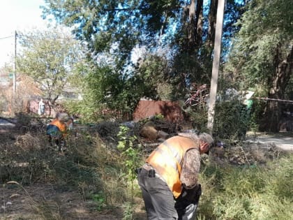 Уборка свалки на улицах Авиационной и Пролетарской