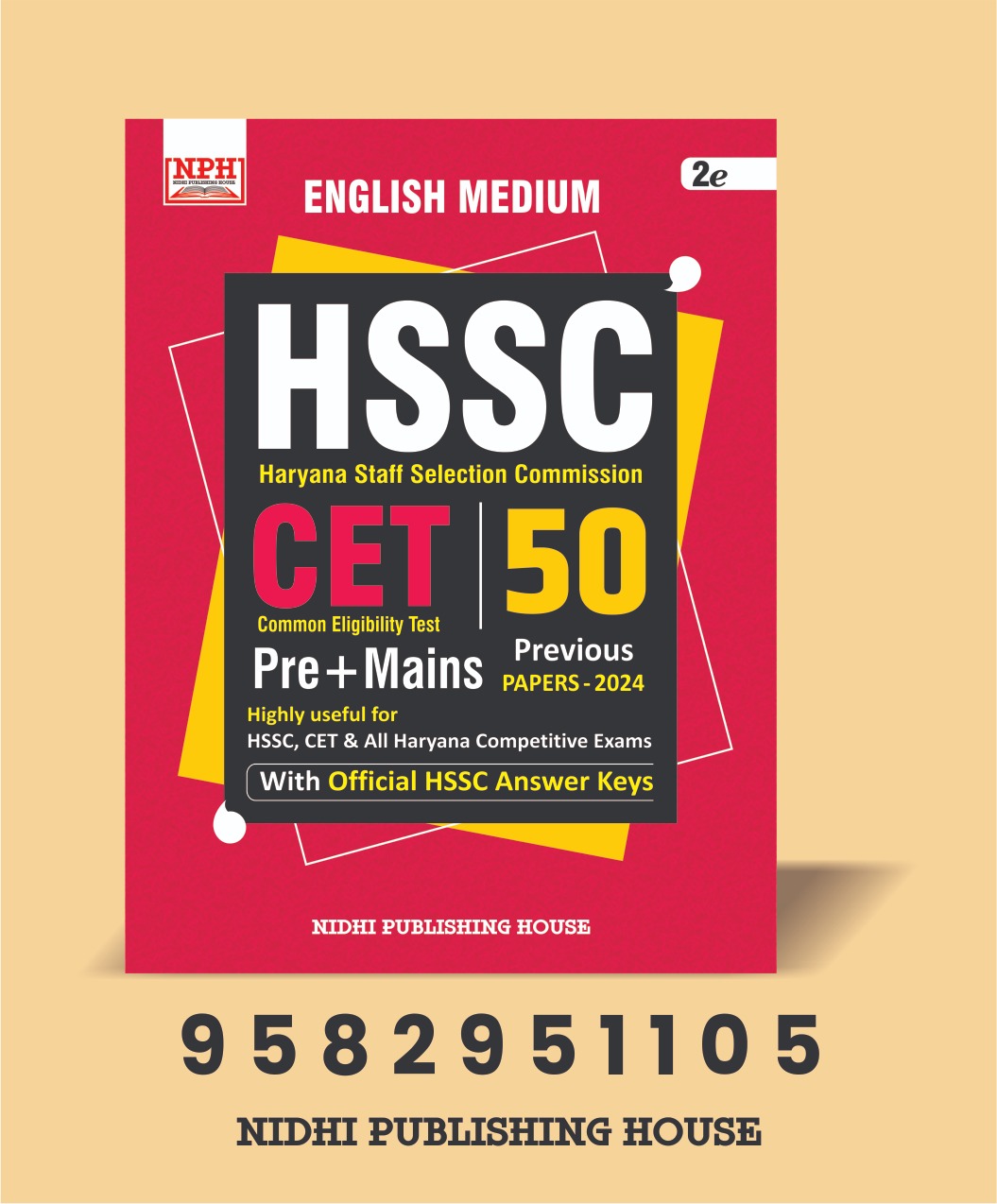 HSSC CET PRE. + MAINS 50 PREVIOUS YEARS PAPER 2024 ENGLIS