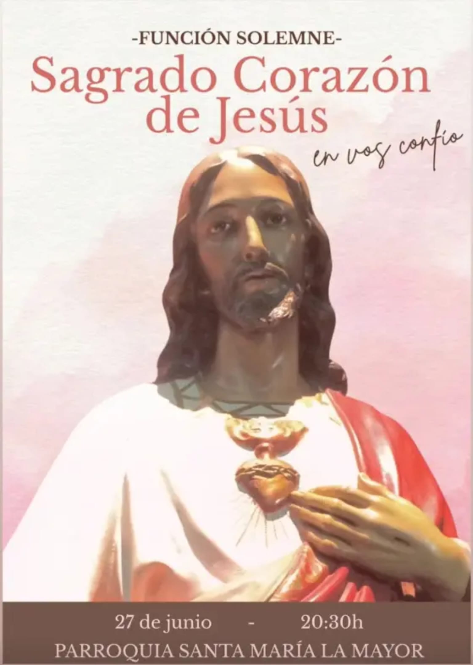 Santa Misa en su honor de la Solemnidad del Sagrado Corazón de Jesús