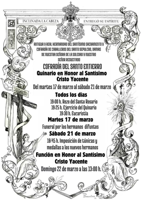 Imagen para Quinario y función en Honor al Santísimo Cristo Yacente