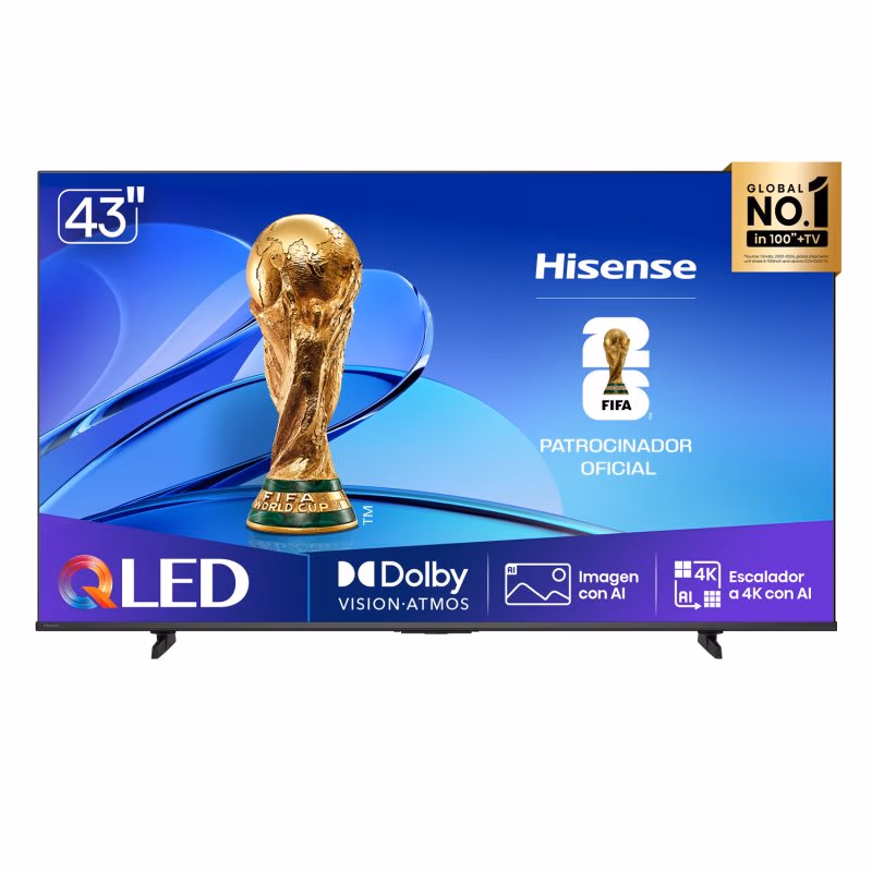 TELEVISOR HISENSE 43" SMART 4K-Ultra HD 43Q6QV