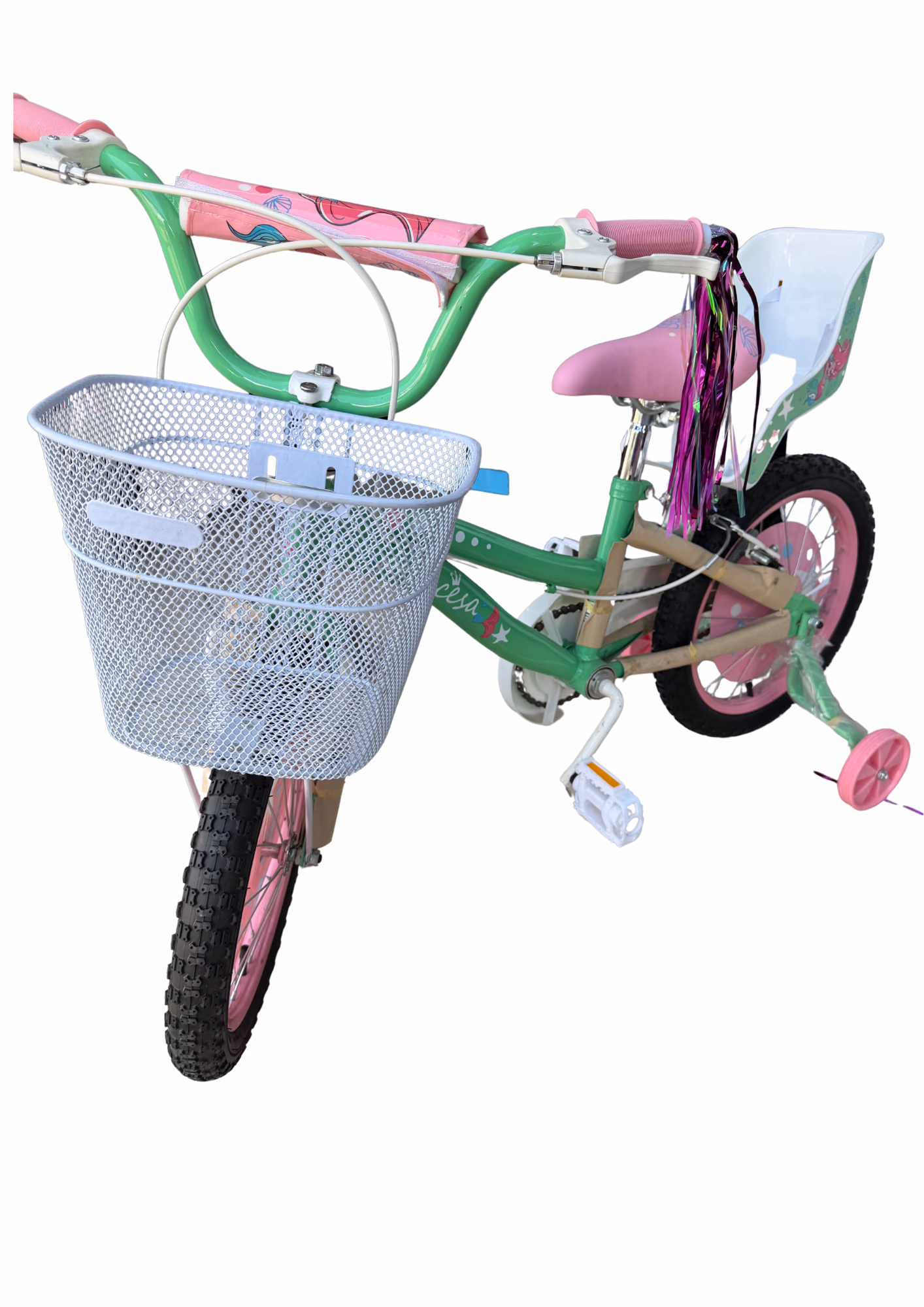 BICICLETA NO. 16 DREAM PRINCESA CON PORTA MUÑECA BV35