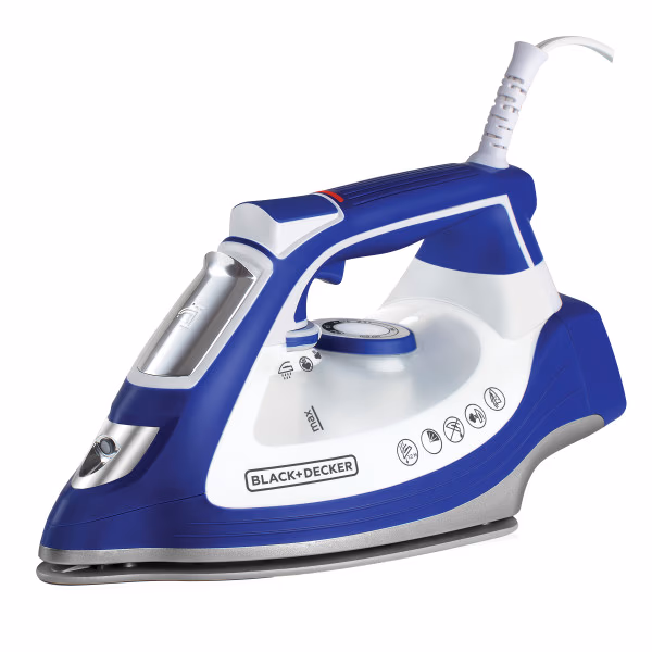 PLANCHA A VAPOR BLACK AND DECKER CERAMICA AZUL IR3001