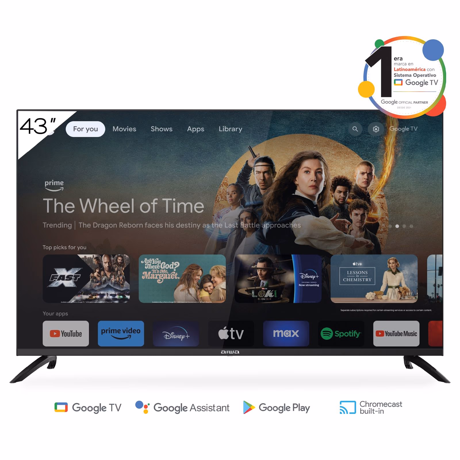 TELEVISOR AIWA 43" SMART FULL HD AW43B4SFG