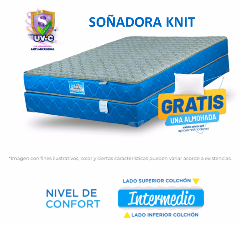CAMA OLYMPIA SOÑADORA KNIT MATRIMONIAL