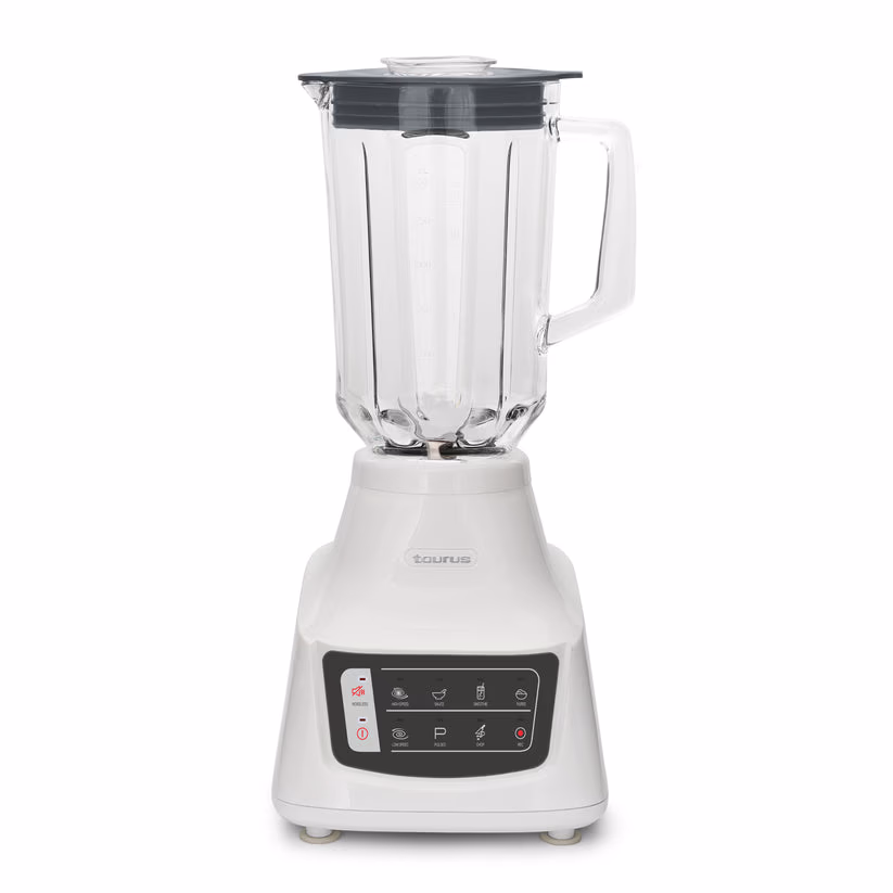 LICUADORA TAURUS CON VASO DE VIDRIO POTENZA COMFORT 9 FUNCIONES BLANCO POTENZACOMFORT