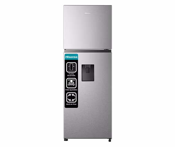 REFIRGERADORA HISENSE 11' PIES TOP MOUNT MULTI-AIR FLOW GRIS RT11N6WKX1