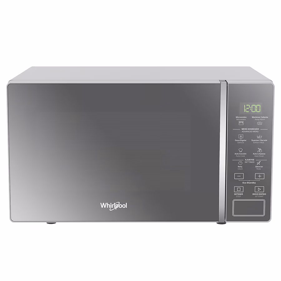 HORNO MICROONDAS WHIRLPOOL DE 0.7 PIES CUBICOS SILVER WM1807D