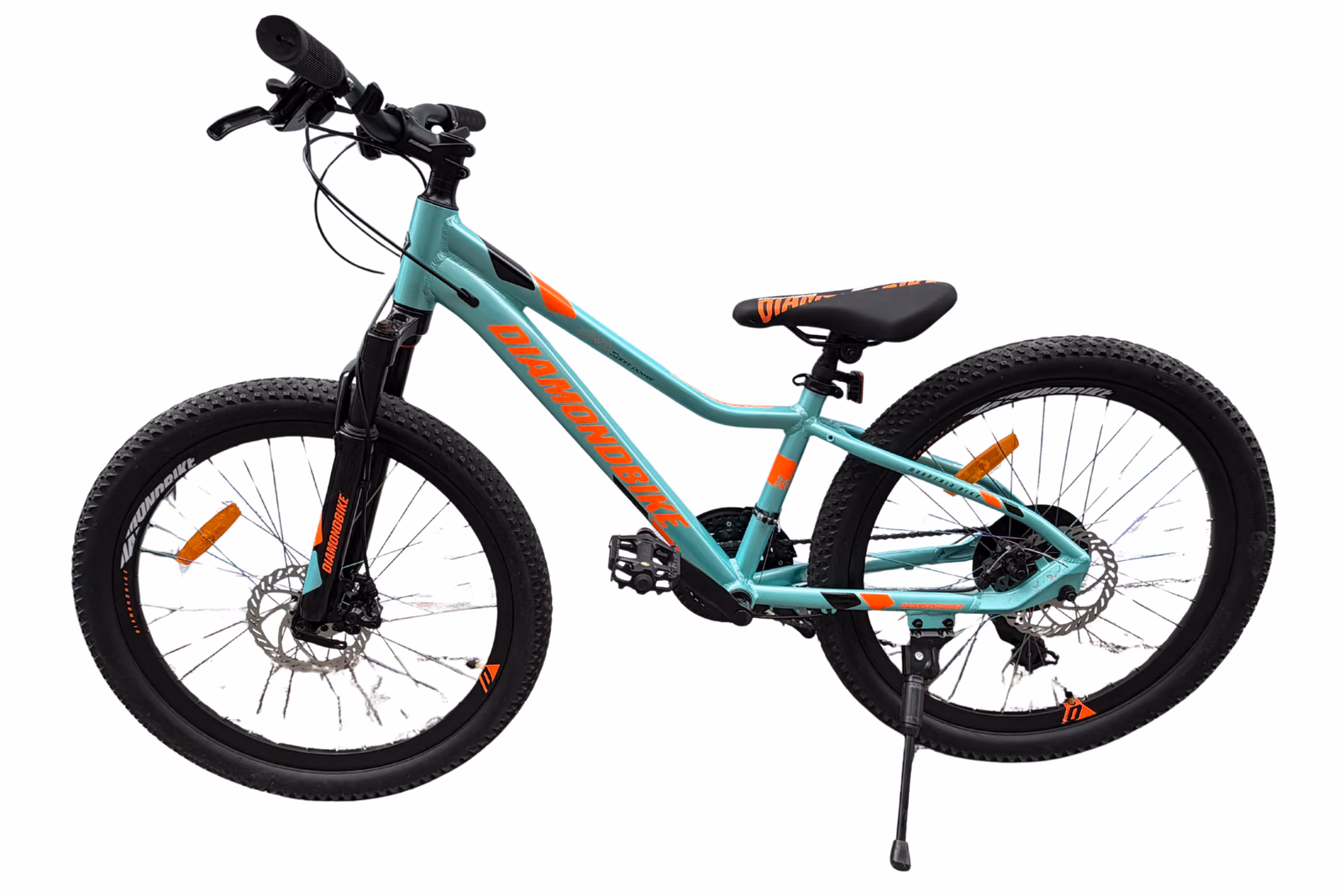 BICICLETA DIAMONDBIKE NO. 24 ALLOY 21 VELOCIDADES FRENO DOBLE SUSPENSION BL195