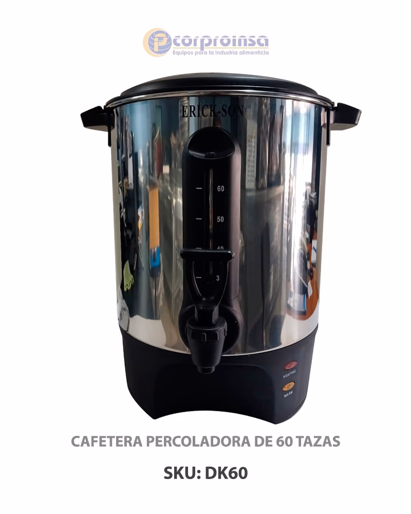 PERCOLADOR ERICK-SON 60 TAZAS DK60