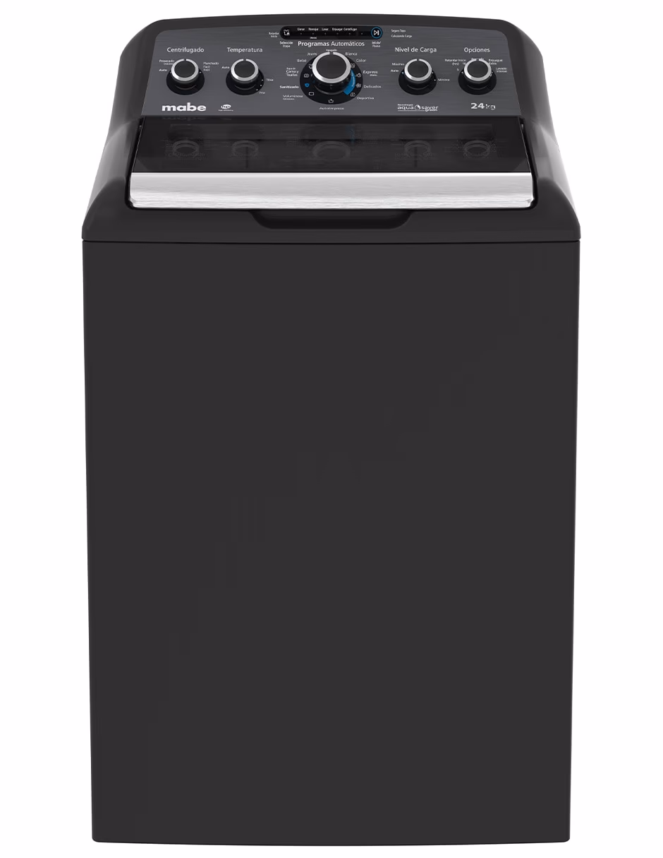 LAVADORA DE ROPA MABE 52 LIBRAS NEGRA LMA74215WDAB1