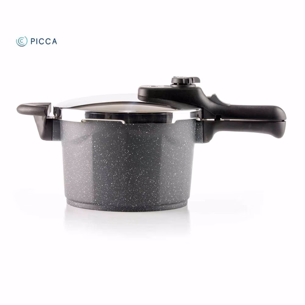 OLLA DE PRESIÓN PICCA 5 LITROS MARMOL GRIS PI00050PG