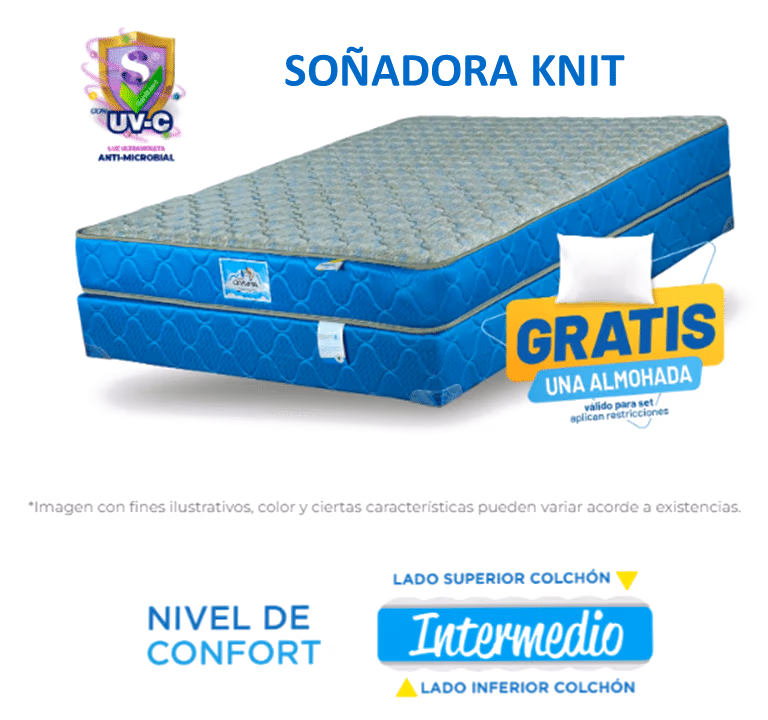 CAMA OLYMPIA SOÑADORA KNIT MATRIMONIAL