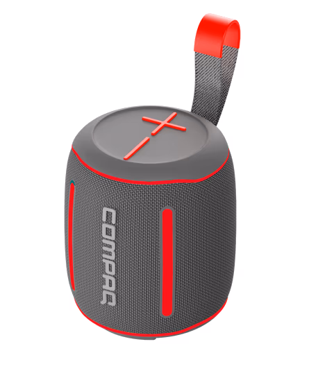 Bocina portatil COMPAQ 15 W, 1800 mAh, hasta 6 horas de reproducción, resistente al agua IPX6, BT5.3, USB-C, TWS CMQ15