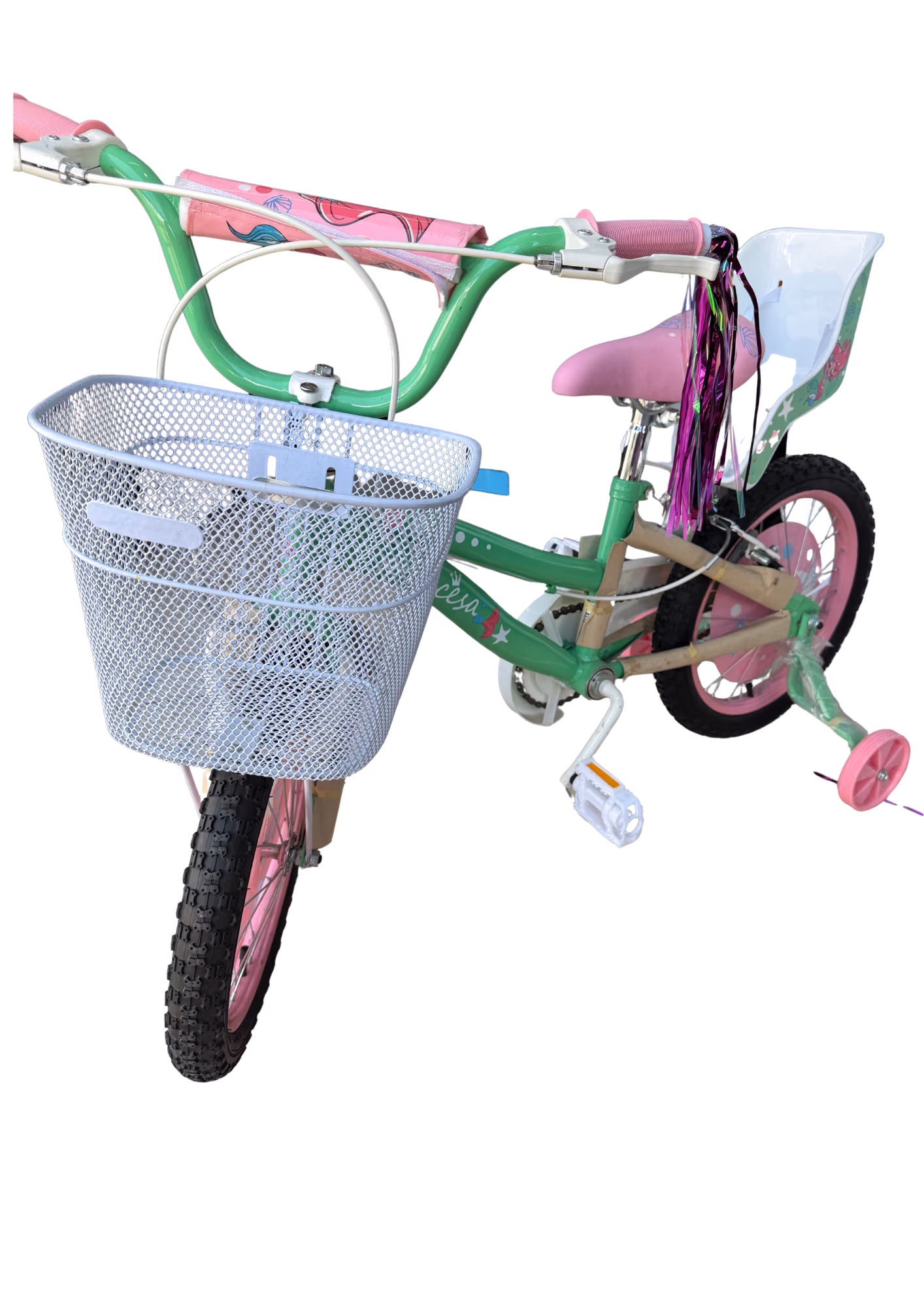 BICICLETA NO. 16 DREAM PRINCESA CON PORTA MUÑECA BV35