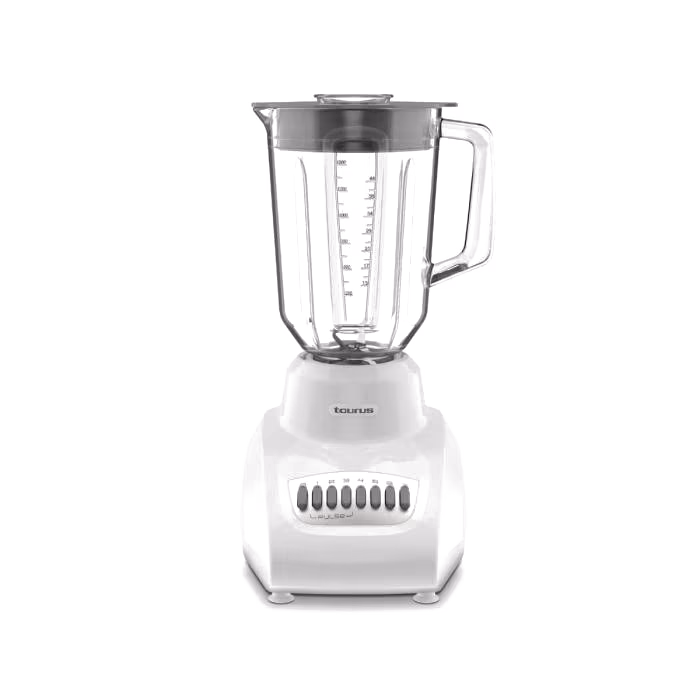 LICUADORA TAURUS CON VASODE VIDRIO MAGNIFIQUE 7 VELOCIDADES BLANCO MAGNIFIQUE 