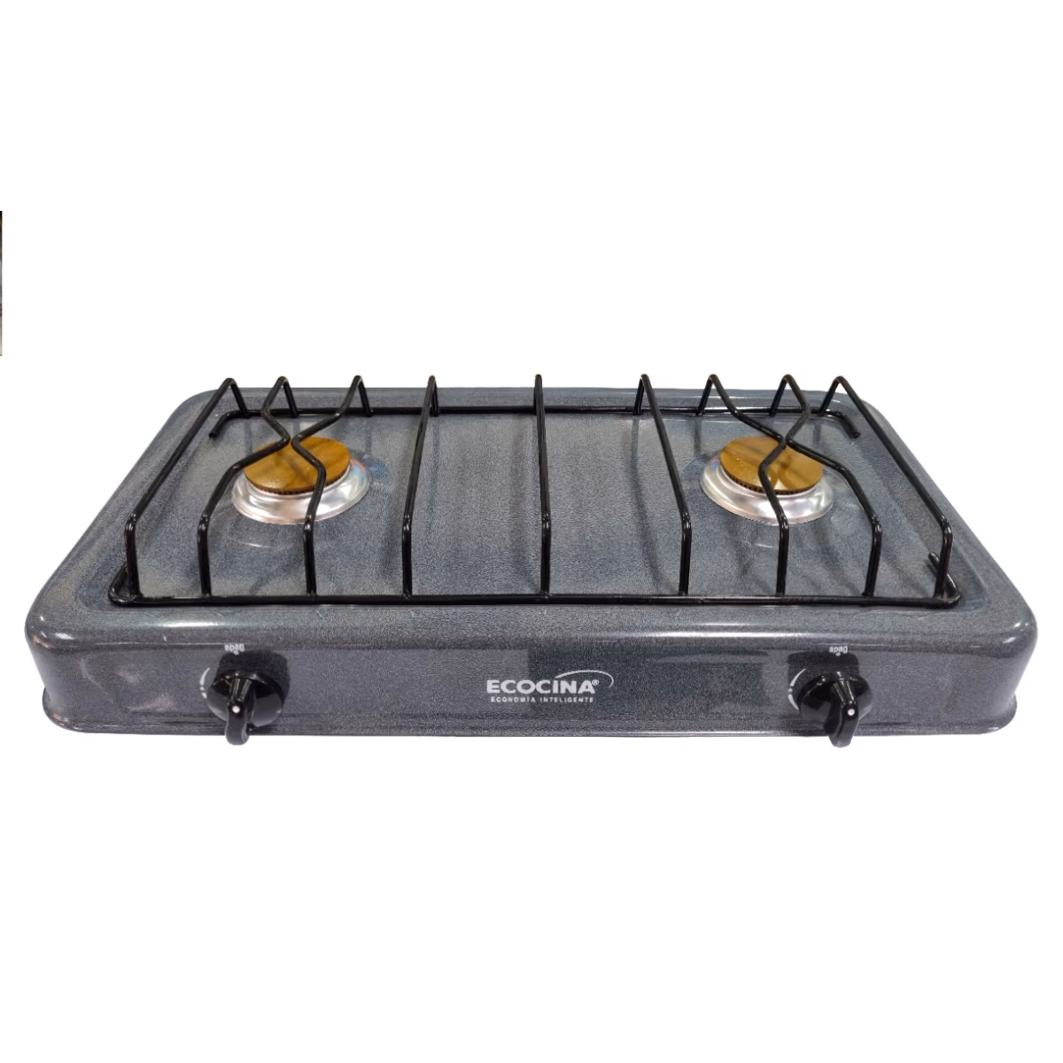 ESTUFA DE MESA ECOCINA 2 HORNILLAS GRIS C-2EG