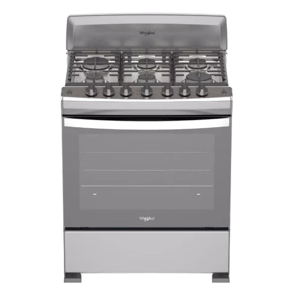 ESTUFA CON HORNO WHIRLPOOL DE 30" GRIS LWFR3000S00