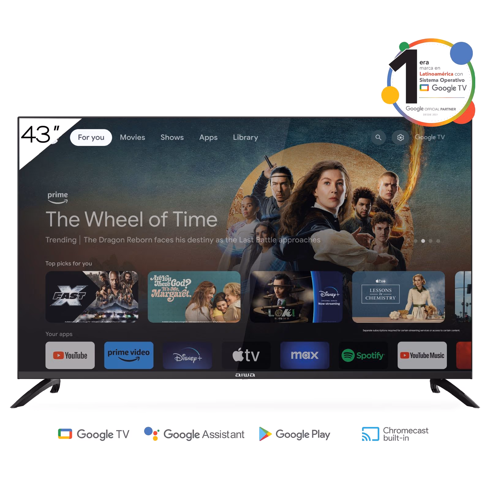 TELEVISOR AIWA 43" SMART FULL HD AW43B4SFG