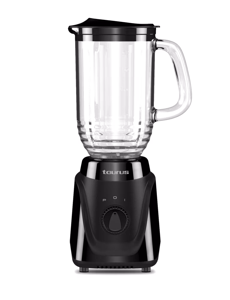 LICUADORA TAURUS CON VASO DE VIDRIO 2 VELOCIDADES MENINA GLASS NEGRO MENINAGLASSNEGRO