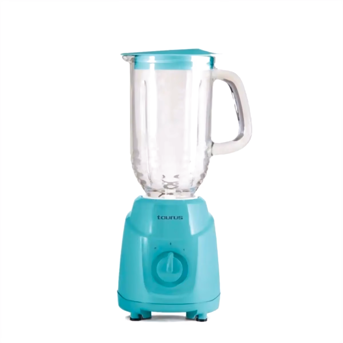 LICUADORA TAURUS CON VASO DE VIDRIO 2 VELOCIDADES MENINAGLASS CELESTE