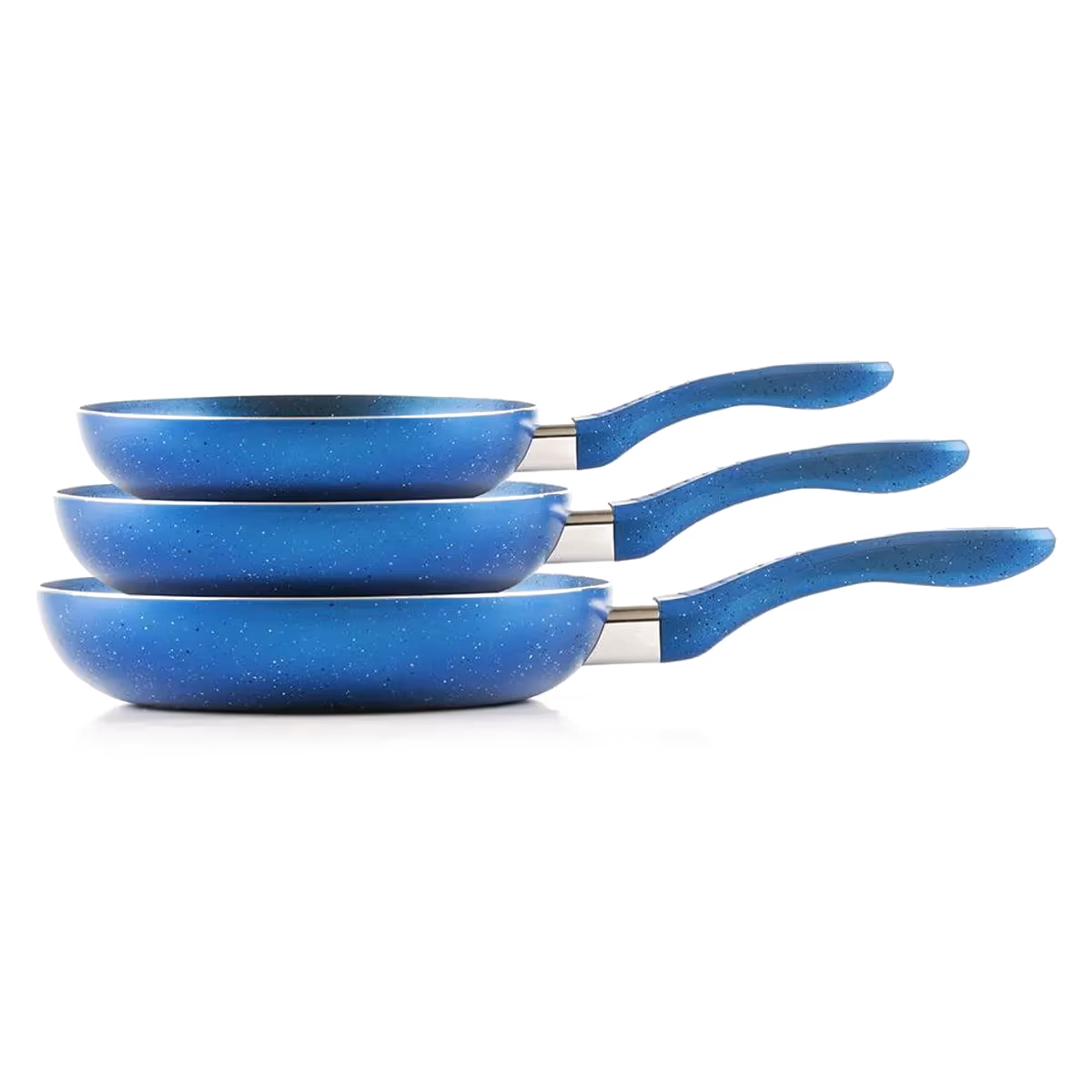 SET DE 3 SARTENES PICCA (18, 22 y 26cm ) TEFLÓN COLOR CELESTE PI003SSTC