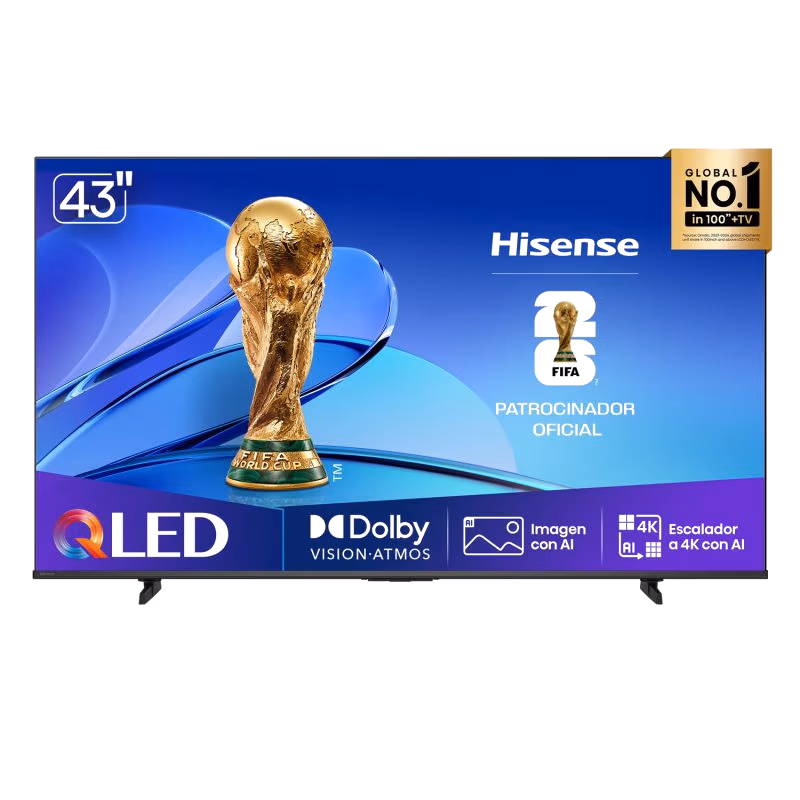 TELEVISOR HISENSE 43" SMART 4K-Ultra HD 43Q6QV