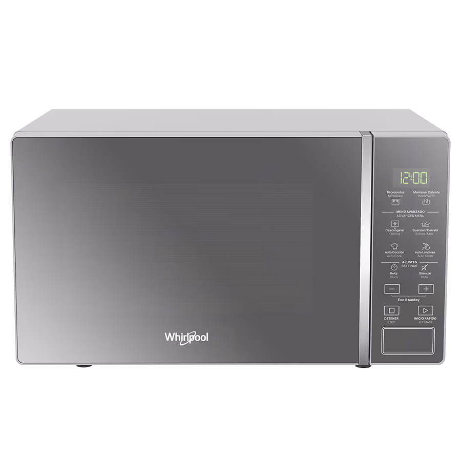 HORNO MICROONDAS WHIRLPOOL DE 0.7 PIES CUBICOS SILVER WM1807D