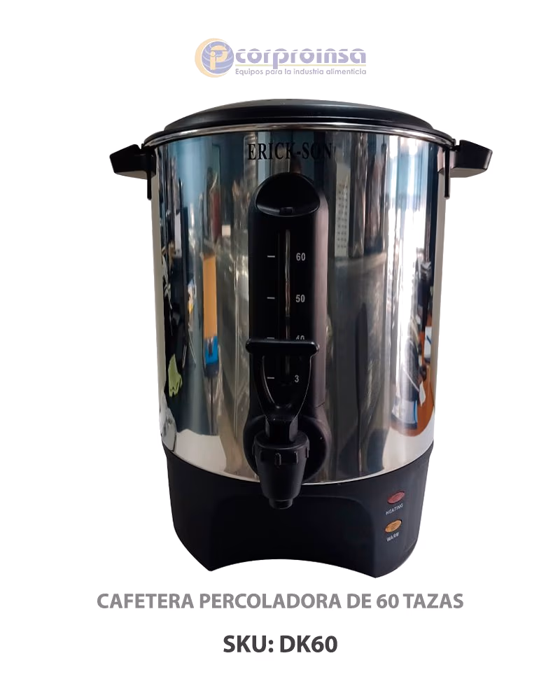 PERCOLADOR ERICK-SON 60 TAZAS DK60