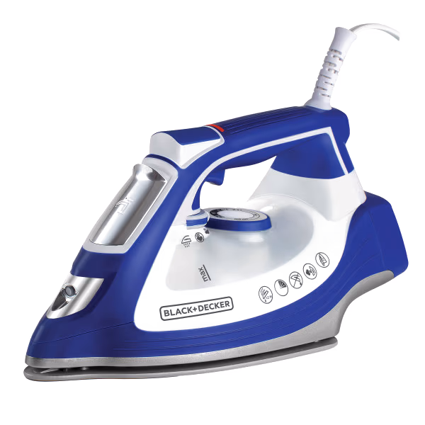 PLANCHA A VAPOR BLACK AND DECKER CERAMICA AZUL IR3001
