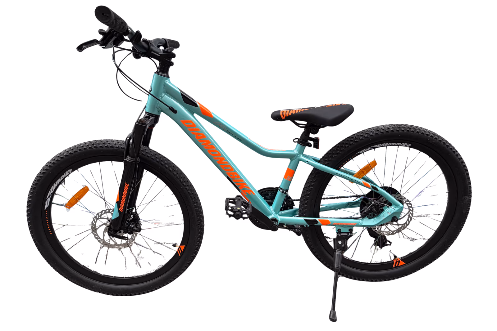 BICICLETA DIAMONDBIKE NO. 24 ALLOY 21 VELOCIDADES FRENO DOBLE SUSPENSION BL195