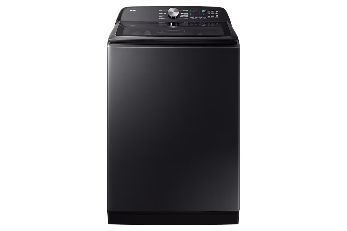 LAVADORA DE ROPA SAMSUNG DE 57 LIBRAS CICLO DE LAVADO RAPIDO COLOR NEGRO WA26DG5500AV