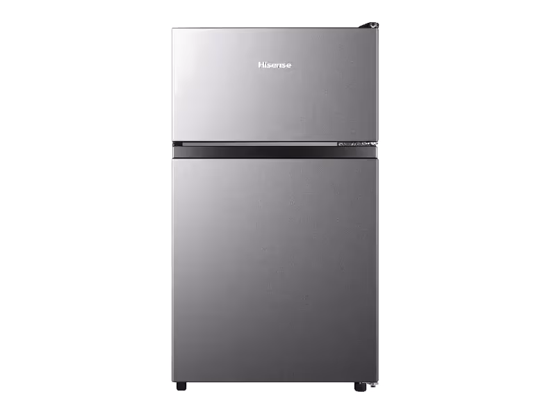 FRIGOBAR DE 2 PUERTAS HISENSE 3.1 PIES CÚBICOS GRIS RT31D6AGX1